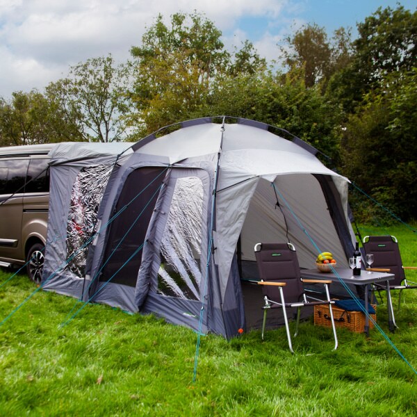 Outdoor Revolution Q Cayman T1 Tailgate Awning with chairs