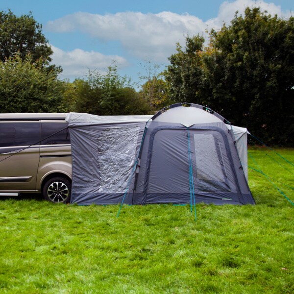 Outdoor Revolution Q Cayman T1 Tailgate Drive Away Awning shown from side