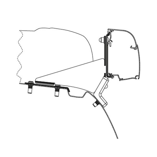 Adapter for a Thule awning for mercedes vito