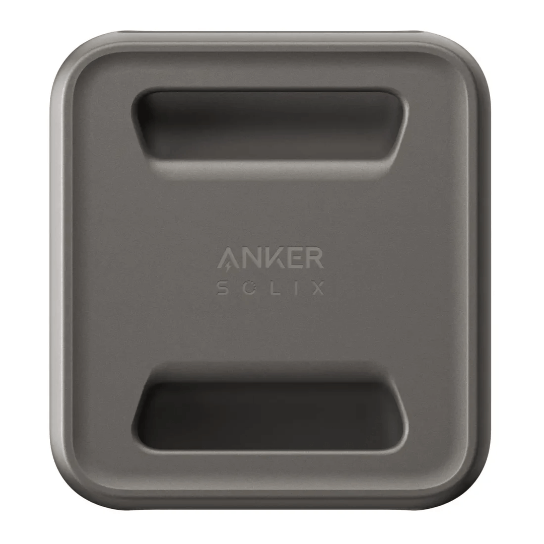 Top-down view of Anker Solix F3800 Portable Power Station showing handle design on a white background.