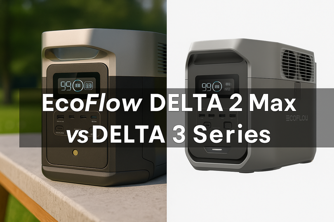 EcoFlow DELTA 2 Max vs DELTA 3 Series portable power station comparison image
