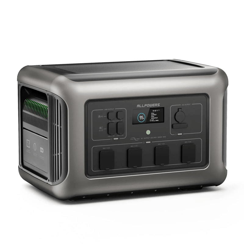 ALLPOWERS R3500 portable power station angled front view on a white background.