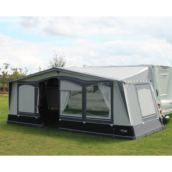 Camptech Atlantis Awning shown with two open windows