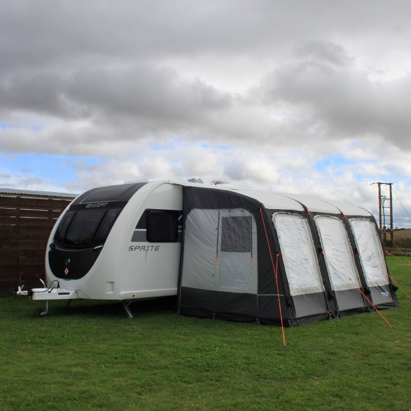 Camptech Starline 390 Air Awning Closed Windows