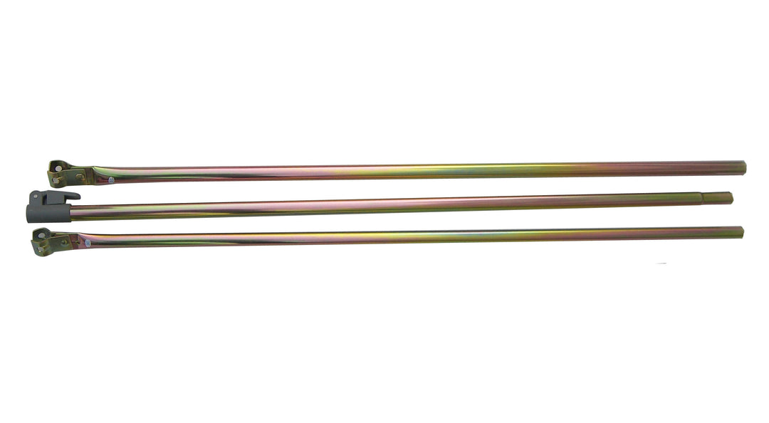 Camptech Veranda Poles in metallic gold on a white background.