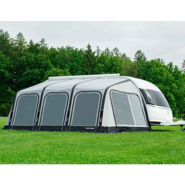 Ceres Air Awning shown from front right in a field