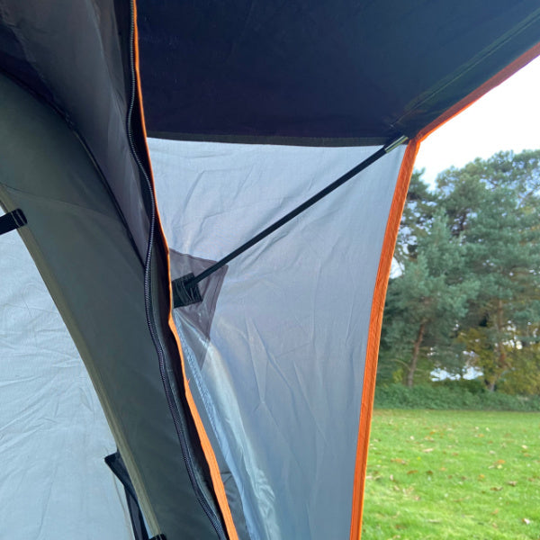 A close up of the front canopy on a Cubo Breeze