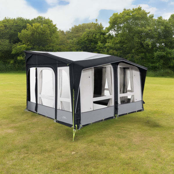 A Dometic Club Air Pro awning in a field