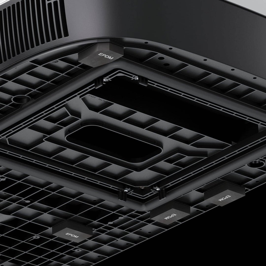 Dometic FJZ4 2200 underside installation detail showing EPDM seals and mounting points.