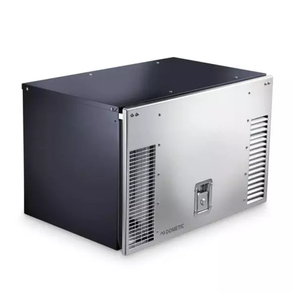 Dometic TEC 40D 3.5kW generator with silver access panel and ventilation grills, on a white background