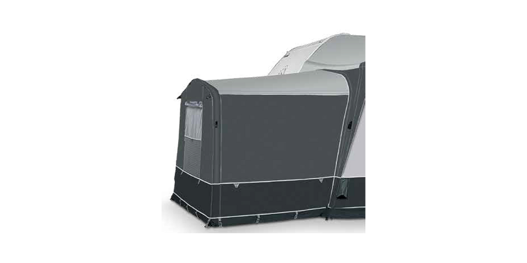 Dorema Horizon Air Annex attached to an air awning on a transparent background.