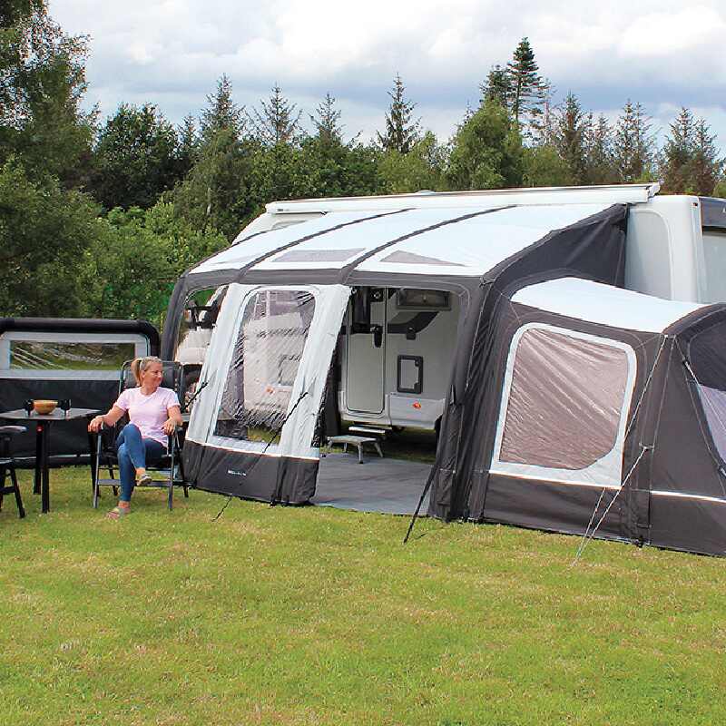 An Eclipse Pro 380 Caravan Awning with an annex