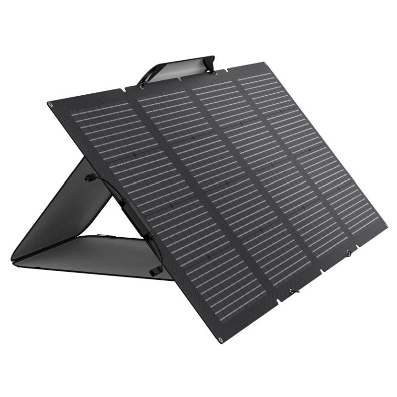 EcoFlow 220W Bifacial Solar Panel Left Side View