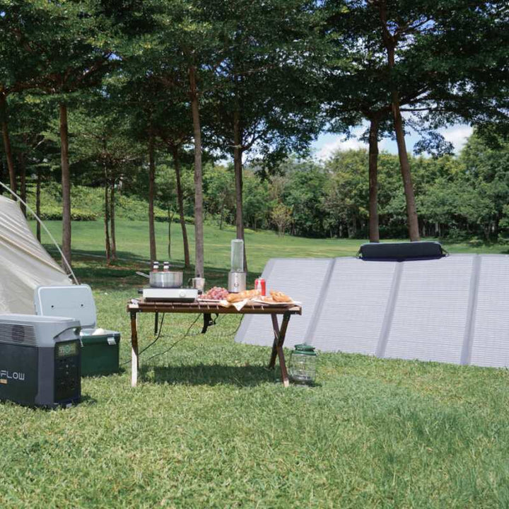 EcoFlow 400W Solar Panel At Campsite