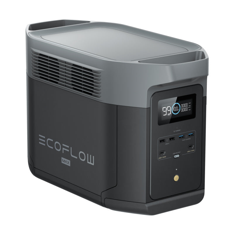 EcoFlow Delta 2 Max Portable Power Station Left Side View