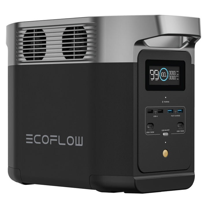 EcoFlow Delta 2 Portable Power Station Left Side View