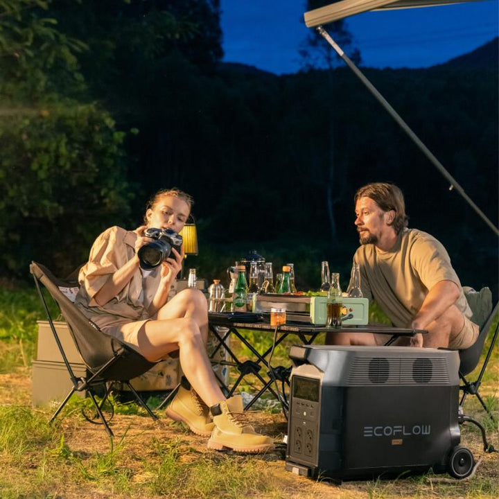 EcoFlow Dual Fuel Generator Couple Camping