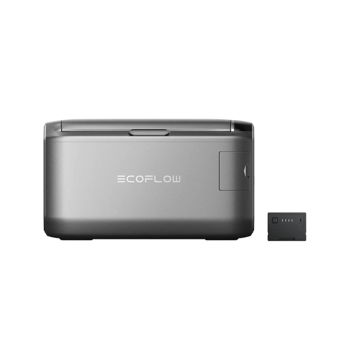 EcoFlow Glacier Classic portable fridge freezer front logo view on a transparent background.