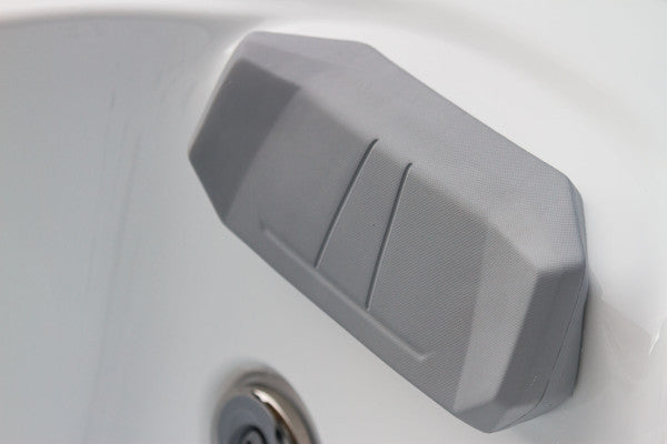 Close-up of the headrest inside the Luso Spas The EQ770 Hot Tub on a white background.