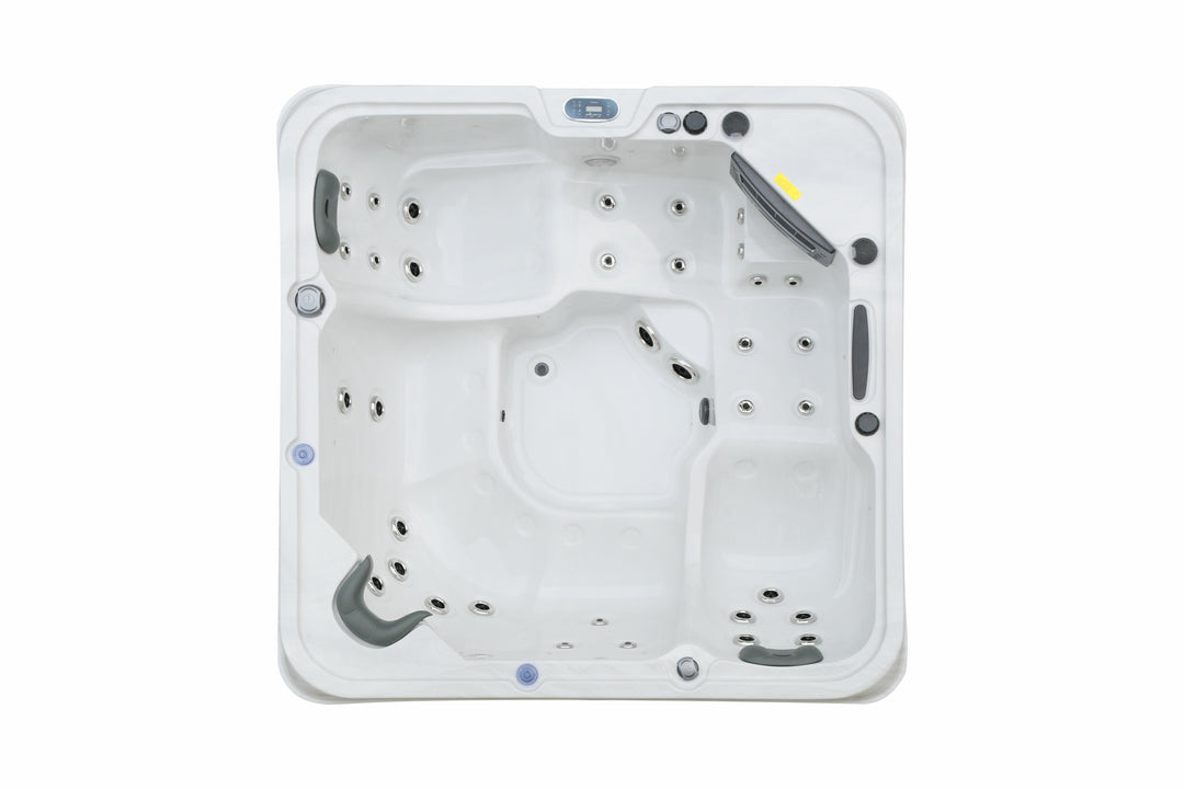 Luso Spas The Hawaii 2 Hot Tub clean top view showing internal layout and seating on a white background.