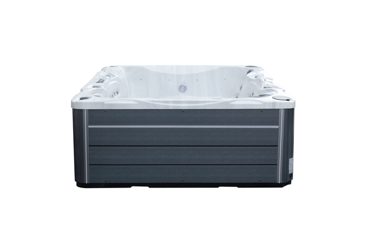 Front view of the Luso Spas The Maximus Hot Tub on a white background.