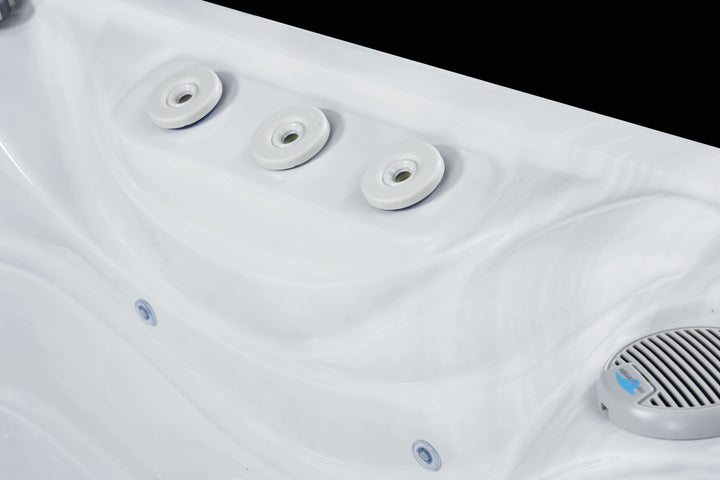 Close‑up of Luso Spas The Hercules Hot Tub jets and speaker.