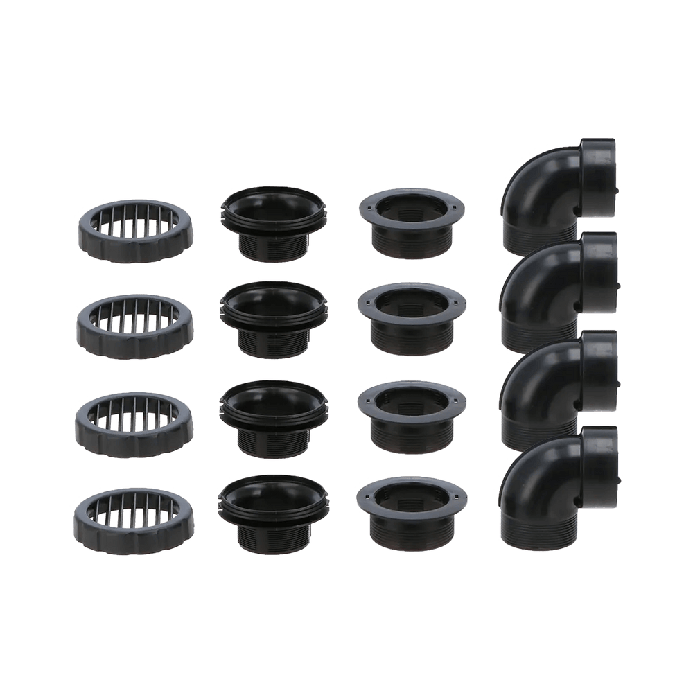 Mestic BA-2600 air conditioner vent and connector kit on a transparent background.