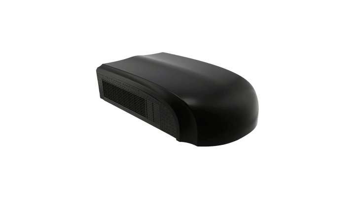 Mestic RTA-1700L Rooftop Air Conditioner in black on a transparent background.