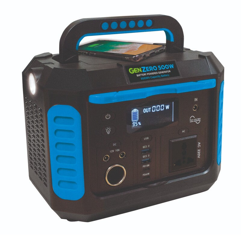 NightSearcher-GenZero-500W-Portable-Power-Station-Front