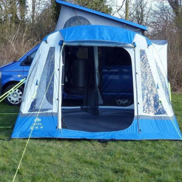 Olpro Loopo Breeze XL Awning shown from the front