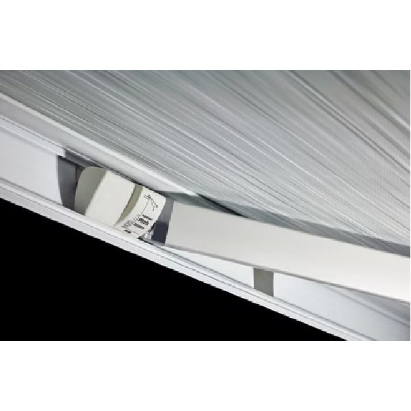 Omnistor 5200 Awning shown close up focussing on the fabric connection