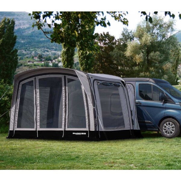 Orion Driveaway Awning shown from front right