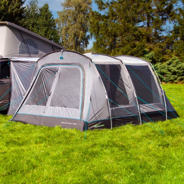 Outdoor Revolution Cayman T3 DT Driveaway Awning shown from front