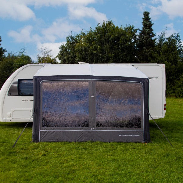 Outdoor Revolution Sport Pro 330 Air Awning shown from front