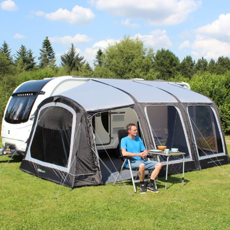 Outdoor Revolution Sportlite Air 320 EX Caravan Awning Man Outside Chair