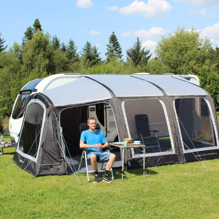 Outdoor Revolution Sportlite Air 320 EX Caravan Awning Sun Outside