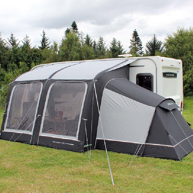 Outdoor Revolution Sportlite Air 320 with annex side view