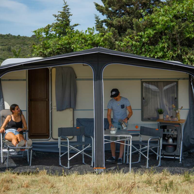 Soplair Marmara Traditional Caravan Awning Front View