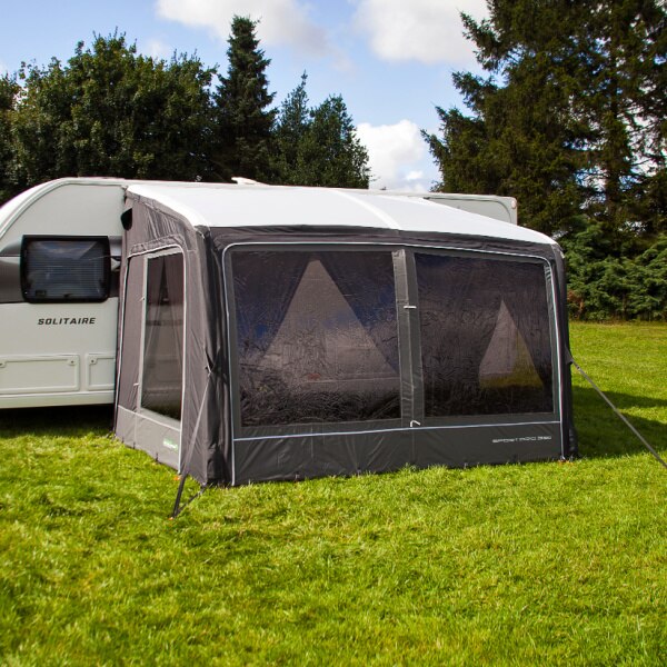 Sport Pro 330 Caravan Awning with dark windows