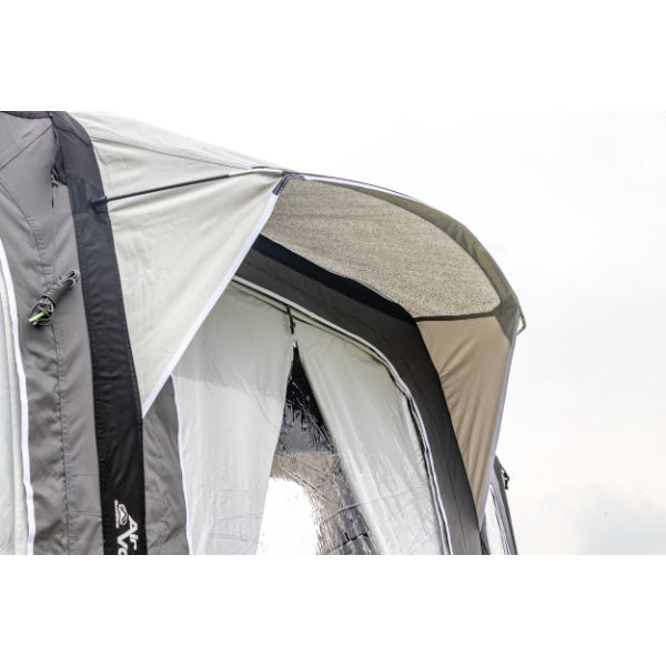 Sunncamp Inceptor Air 390 Awning close-up of roof construction showing material quality and support system