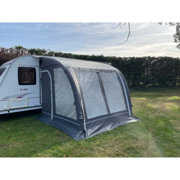 Complete setup of Sunncamp Ultima Pro Air 260 showing all panels and structure