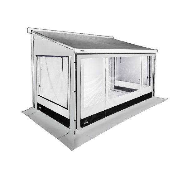 A Thule Residence G3 awning tent with closed panels