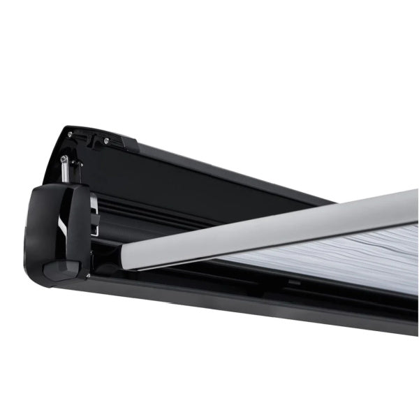 Thule Omnistor 3200 Awning shown connected at the corner