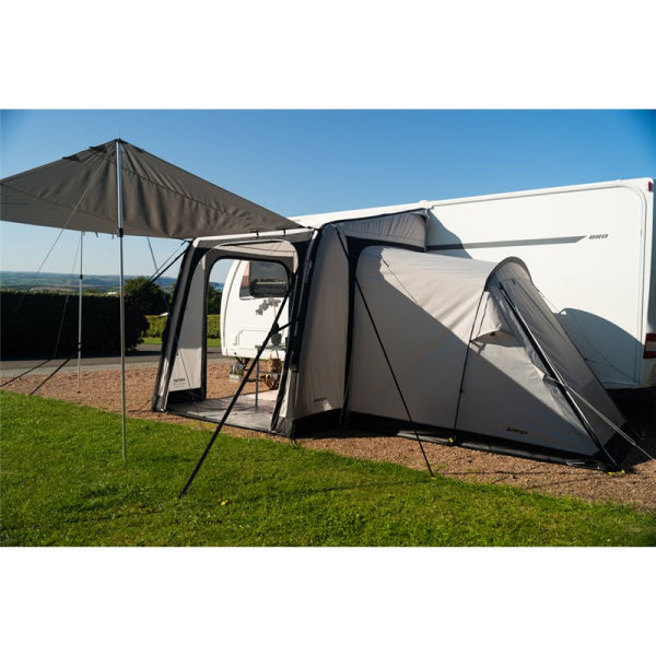 A Vango Balletto 200 Air Awning with extras including an annex and canopy