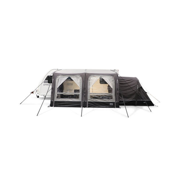 A Vango Balletto 390 Elements Proshield with an annex on a white background