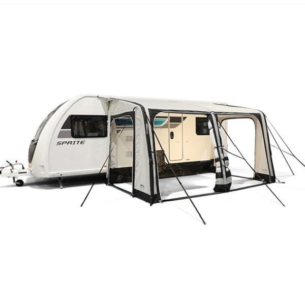 A Vango Balletto 390 Elements Shield with open panels on a white background