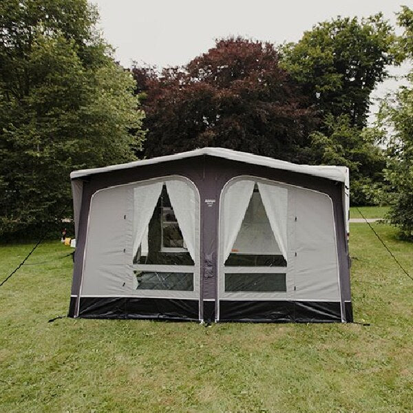 A Vango Riviera 390 shown from the front