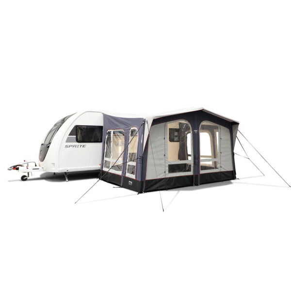 A Vango Riviera Air 390 All Season on white background shown from the front left