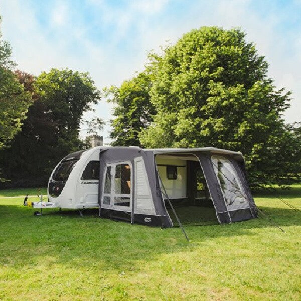 A Vango Tuscany 500 shown from the front left