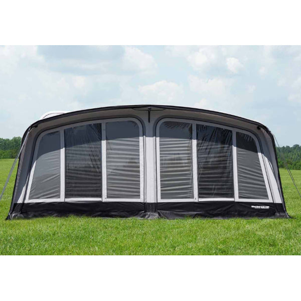 Westfield Galaxy Air Awning shown from the front in a field